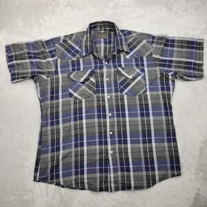 Rock Creek Ranch Shirt Mens Extra Large Pearl Snap Rockabilly Rodeo 17.5 Adult